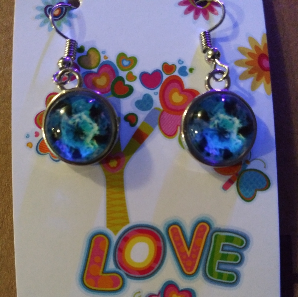 Handmade cabochon earrings